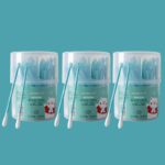 Cotton Bud 2in1 Korek Kuping lembut isi 100 PCS Pembersih Telinga 2 Sisi - Tosca - Image 9