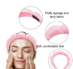 Bando Shell Busa Jumbo Fluffy Empuk Polos Bandana Cloud Style Gaya Korea - Cream - Image 8