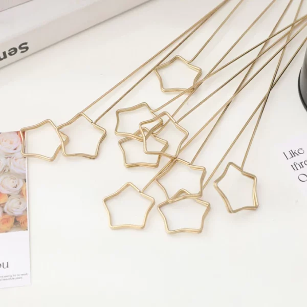 Stick Card Klip Kartu Ucapan Buket Bunga Bouqet Gift Hampers Lebaran - Bintang