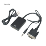 Kabel Converter HDMI to VGA VGA to HDMI Plus Audio Resolusi 1080p - VGA TO HDMI