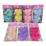 Sponge Bedak Tabur Padat Bentuk Love 2Pcs Beauty Blender 6 Warna - Fanta - Image 4