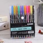 Pulpen Warna Warni Tinta 12pcs Colorful Gel Glitter Tulisan Berkilau - Pastel Pen - Image 8