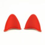 Aksesoris Telinga Kucing Dekorasi Helm Motor Dekorasi Lucu Plastik - Hitam - Image 6