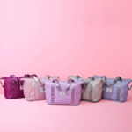 Duffle Bag Travel Lipat Waterproof Tas Gym Penyimpanan Kapasitas Besar - Ungu - Image 2