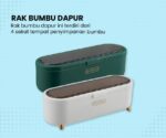 Rak Tempat Bumbu Dapur Serbaguna dengan Sendok Mini 4IN1 - Hijau - Image 4
