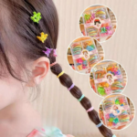Set Box Ikat Rambut Aksesoris Jepitan Anak Lucu Cute Mix Warna Warni - Bunga - Image 2