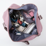 Duffle Bag Travel Lipat Waterproof Tas Gym Penyimpanan Kapasitas Besar - Abu - Image 5