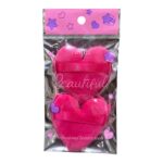 Sponge Bedak Tabur Padat Bentuk Love 2Pcs Beauty Blender 6 Warna - Pink - Image 5