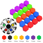 Tutup Silicon Baut Roda Mencegah Karat Penampilan Elegan Mobil - Merah - Image 8