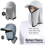 Topi Tani Mancing Anti Panas Debu Model Masker Serbaguna - Image 3