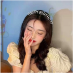 Bando Ulang Tahun Desain Happy Birthday Warna Warni Gaya Korea - Biru - Image 4