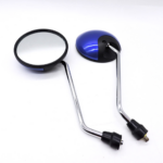 Spion Gagang Chrome Retro Desain Klasik Tampilan Vintage untuk Motor - Hitam - Image 7