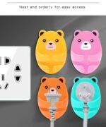 Gantungan Colokan Kabel Tempel Dinding Motif Bear Pengait - Image 2