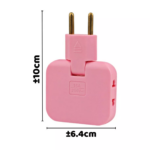 Power Soket 3in1 Converter Charger US ke EU Stop Kontak Lipat Praktis - Random V2 - Image 6