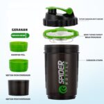 Botol Minum Spider Shaker Bottle 500ml Ls-04 BPA & DEHP Free - Image 5