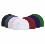 Peci Rajut Kopiah Dewasa Kekinian Variasi Warna Ramadhan Lebaran - Hitam - Image 3