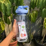 Botol Minum Minuman Motivasi Tumbler Viral Lucu Kekinian 2 Liter - Transparan Biru