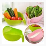 Wadah Baskom Cuci Beras Keranjang Sayur Buah Gagang Serbaguna - Image 3