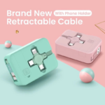 Kabel Charger 3 in 1 Casan HP Micro USB Type C Lightning Fast Charging - Hijau - Image 3