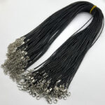 Kalung Tali Hitam Model Korea Aksesoris Pria Wanita Gaya Kekinian - Image 2