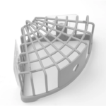 Rak Sudut Siku Tempat Penyimpanan Perlengkapan Kamar Mandi Dapur - Abu - Image 5