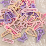 Jepit Rambut Anak Isi 4 Bentuk Lucu Warna Warni Aksesoris Wanita - Pita - Image 5