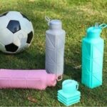 Botol Air Minum Silikon Lipat 700ml Bebas BPA Praktis dan Anti Bocor - Ungu - Image 7