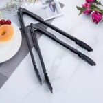 Capitan Makanan Warna Hitam Kitchen Tong Stainless Steel - Image 2