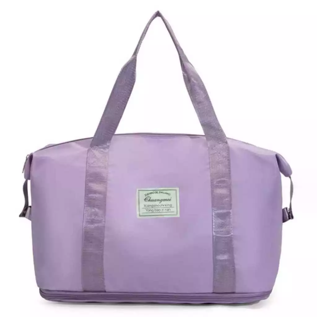 Efdbz6q3YSkEmYM7clSu3puROIqJICoOj7IDy7Jy Duffle Bag Travel Lipat Waterproof Tas Gym Penyimpanan Kapasitas Besar - Ungu - Image 1