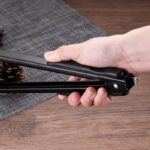 Capitan Makanan Warna Hitam Kitchen Tong Stainless Steel - Image 3