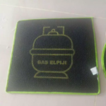 Tatakan Alas Tabung Gas Anti Licin Goresan Bantuk Bulat Kotak - Kotak