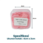 Sabun Kertas Travel Mini Motif Bunga Praktis untuk Cuci Tangan - Biru - Image 4