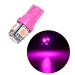 Lampu LED T10 Model Jagung Warna Senja Kota Sein 5 Mata 5 Titik untuk Mobil dan Motor - Putih - Image 3