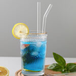 Sedotan Kaca Bening Bengkok 20cm Tahan Panas Reusable - Image 6