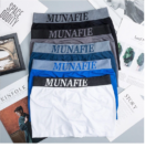 Boxer Pria 6711 Kolor Pendek Polos Cowok Underwear - Biru - Image 8