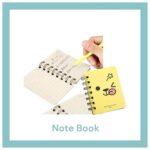 Notebook Ring isi 80 Lembar Motif Karakter Lucu Ukuran A7 - Beruang Kuning - Image 3