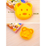 Cetakan Roti Sandwich Bento Rice Bentuk Karakter Food Grade - Beruang - Image 7