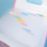 Tas Dokumen 13 Sekat Warna dengan Handle Ringan dan Praktis - Biru - Image 4