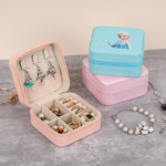 Kotak Penyimpanan Perhiasan dan Aksesoris untuk Anting Cincin Kalung - Abu - Image 8