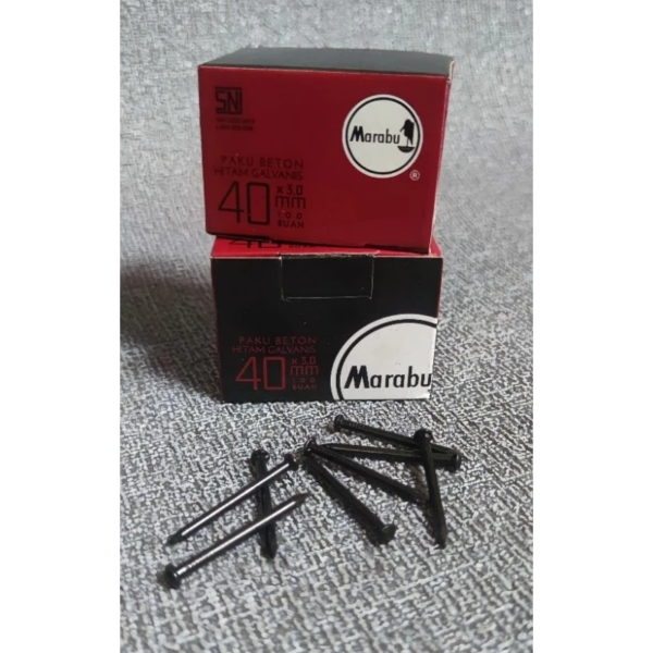 Paku Beton Hitam Proyek Konstruksi Galvanis Hitam - 40