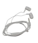 Handsfree Headset Earphone Karet Kabel Warna Color Matte Variasi Warna - Putih