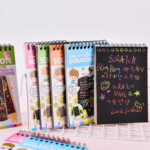 Buku Gambar Anak Gores Mini Magic Scratch Note Kreatif - Pink - Image 4