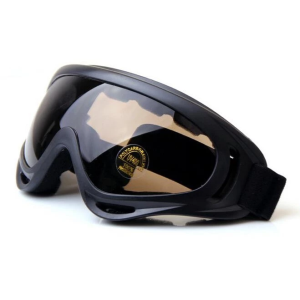 Kacamata Safety Protection Motor Anti Angin Debu Outdoor Riding - Brown