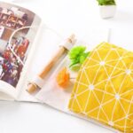 Storage Bag Gantung Kain Kanvas Organizer Storage 3 Sekat Korea - Hijau Alat makan - Image 9