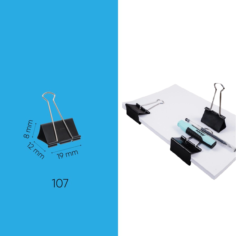 HXqMFQNPCEPoT6Luz73SE373DcKT5VYFHggqsiCx Binder Clip Klip Penjepit Kertas File Berkas Perlengkapan Kantor - 107 - Image 1