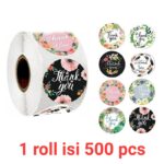 Sticker Thankyou Label Segel Order Packing Motif Karakter 1Roll - Custom 3 - Image 7