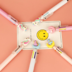 Pulpen Pena Mekanik Unicorn Karakter Multicolor 6 Warna - Putih Bulan - Image 3