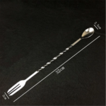 Sendok Garpu Panjang Alat Pengaduk Koktail Stainless Steel Mixer - Image 4