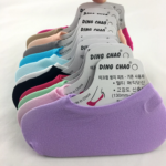 Kaos Kaki Pendek Socks Polos Setumit Bawah Mata Kaki Bahan Silicone - Abu - Image 6
