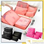 Set Perlengkapan Make Up 6 in 1 untuk Traveling dan Penyimpanan Praktis - ABU